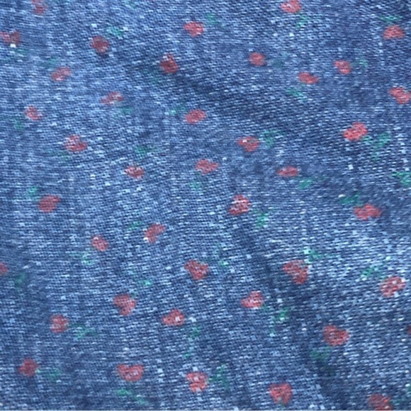 Vintage OshKosh B’gosh denim overalls with cherries 6-9 m ss - Picture 2 of 6